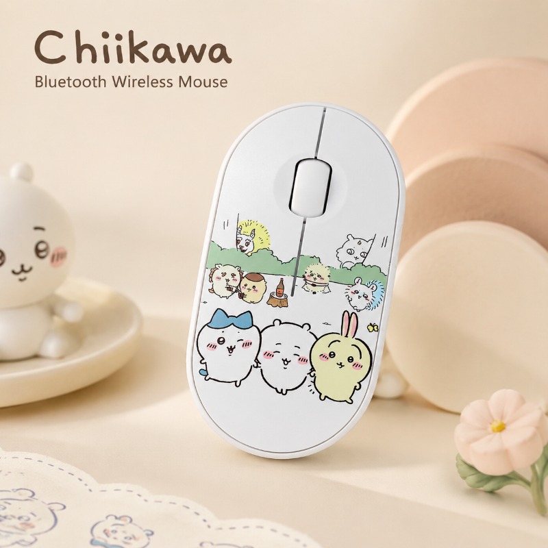 Laptop Accessories For Office - Sevimli Chiikawa Bluetooth Kablosuz Fare Çift