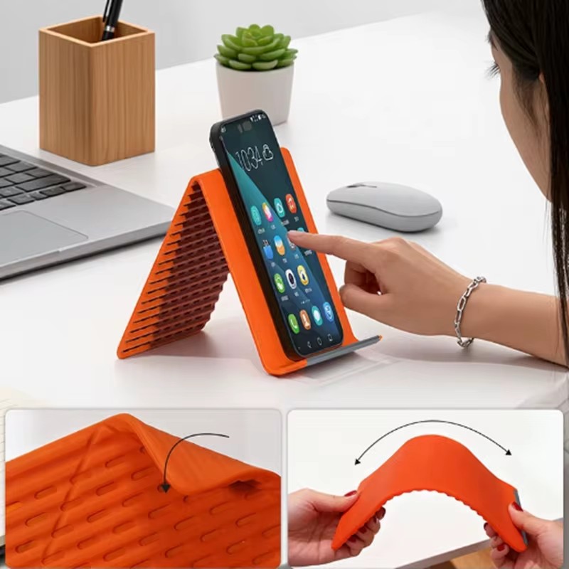 Laptop Accessories For Office - Esnek Katlanabilir Silikon Telefon Tutucu Taşınabilir