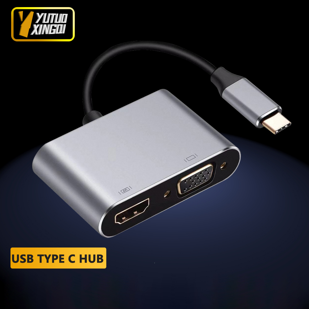 Usb C Docking Hub - 4K USB Type C - VGA