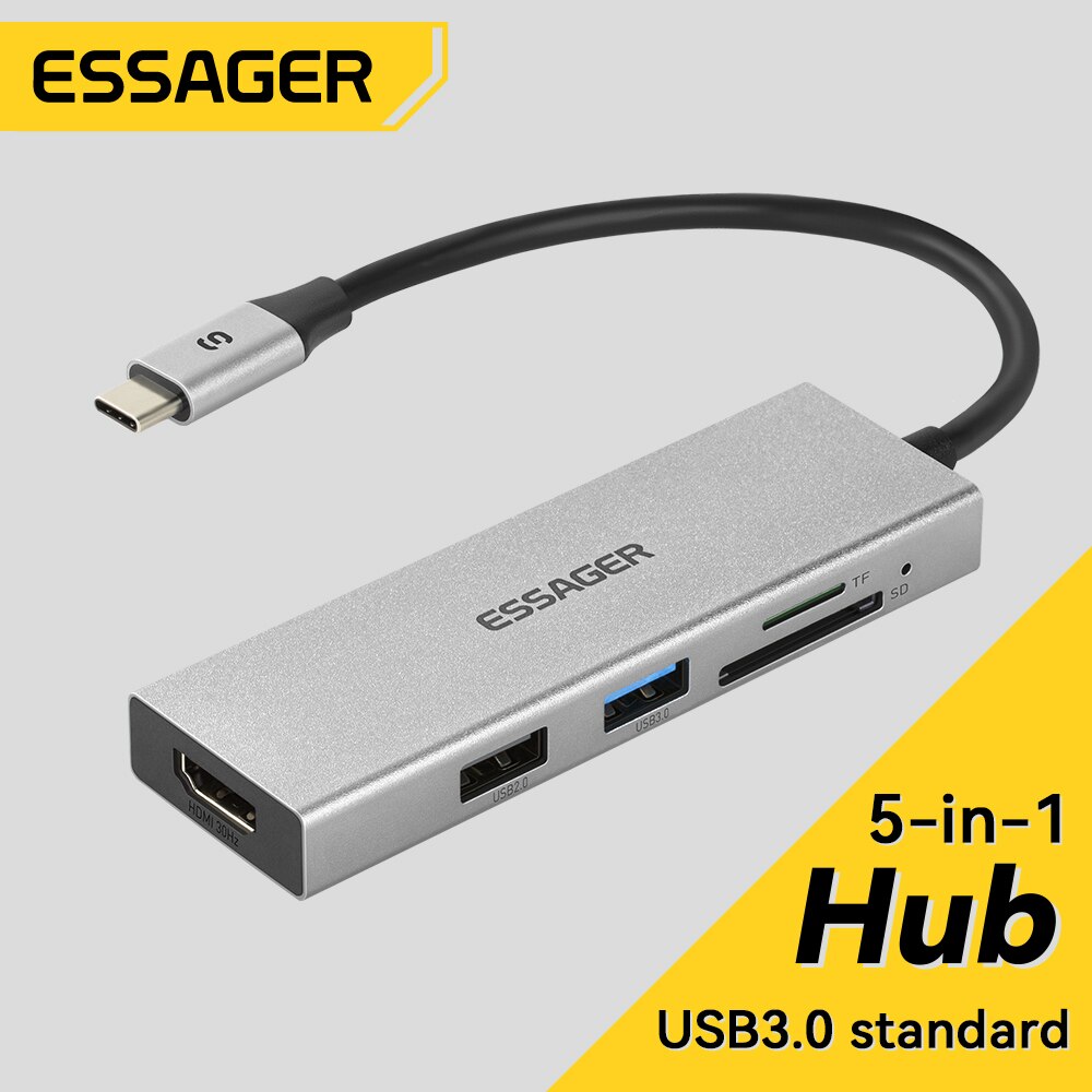 Essager 5 in 1 USB C HUB HDMI- - Usb C Docking Hub incelemesi ve fiyatı