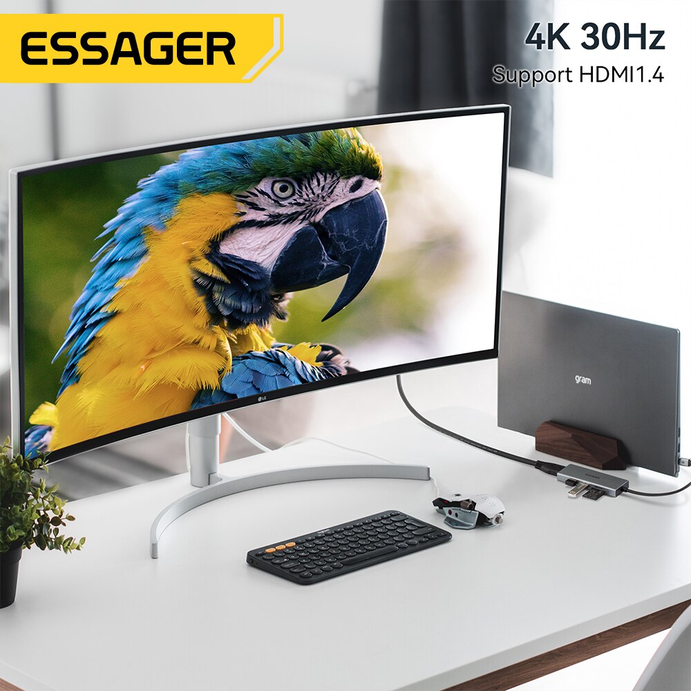 Essager 5 in 1 USB C HUB HDMI- - Usb C Docking Hub incelemesi ve fiyatı