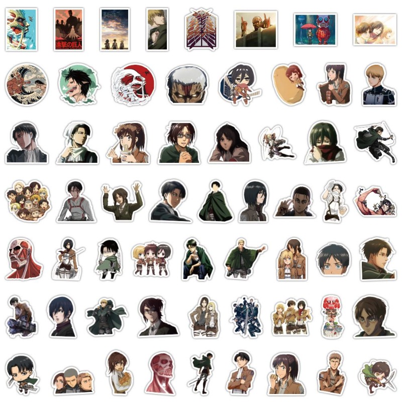 60 adet Titan Anime çıkartmala - Laptop Accessories Toy incelemesi ve fiyatı