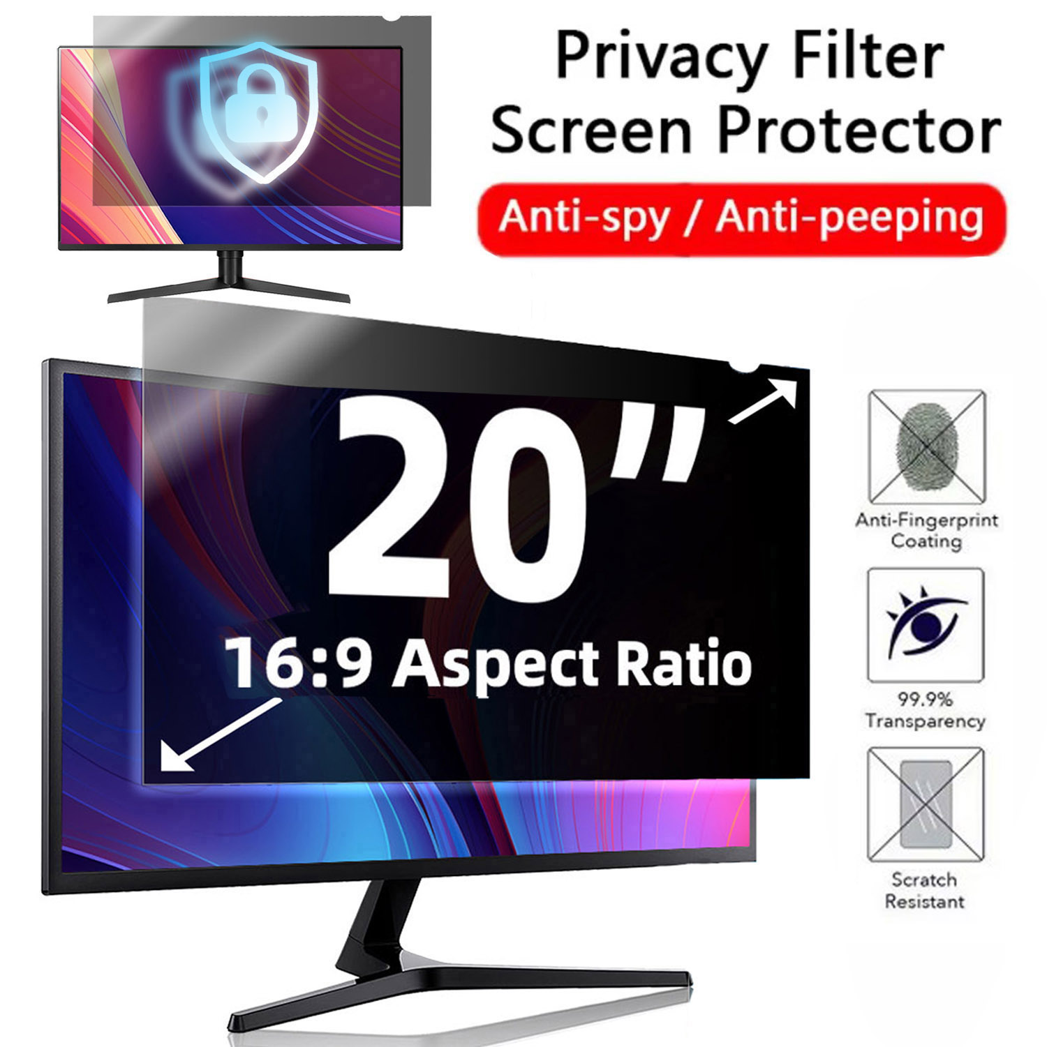 20 inç Bilgisayar ekran koruyu - Privacy Screen Filter incelemesi ve fiyatı