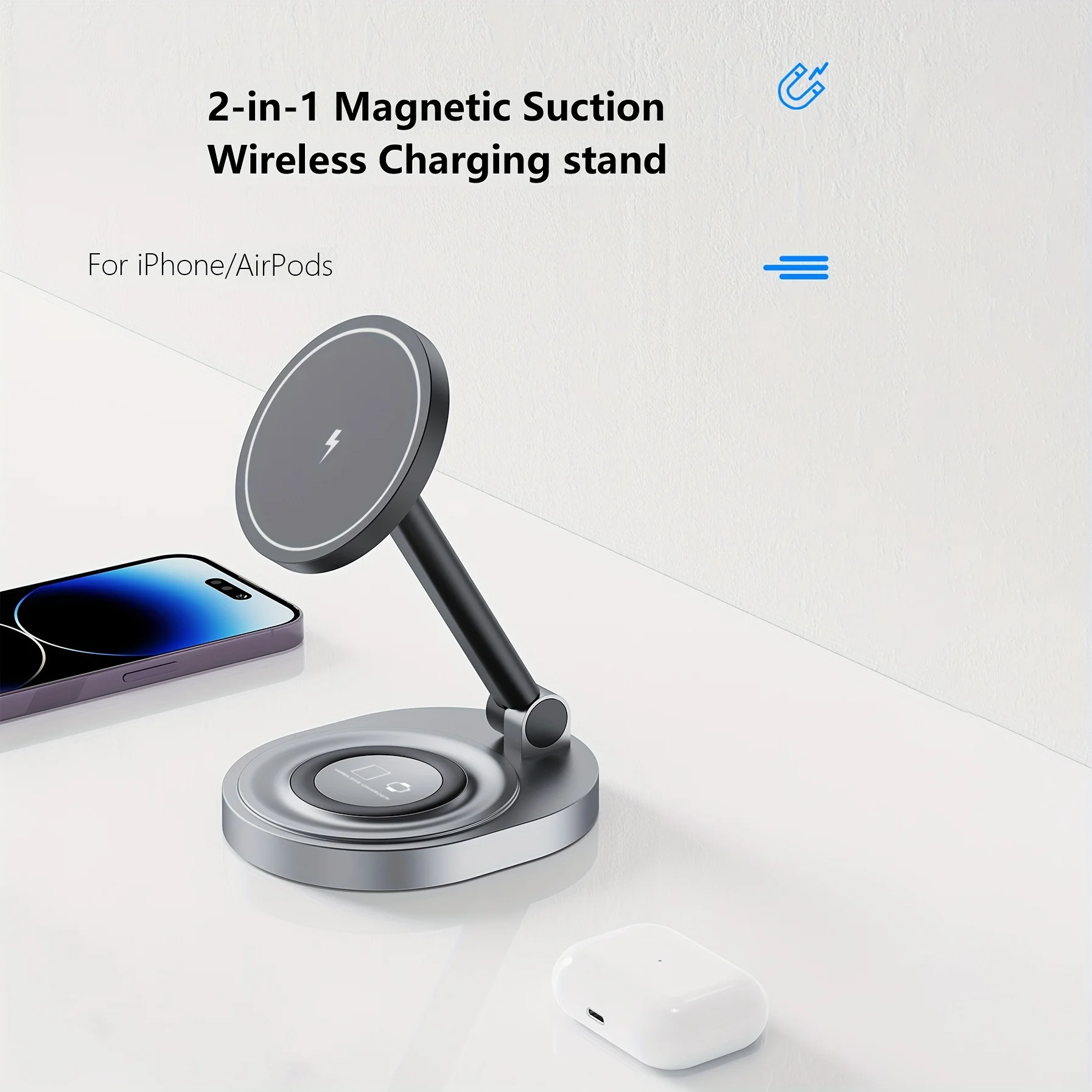 2 In 1 Manyetik Kablosuz Şarj  - Usb C Docking Hub incelemesi ve fiyatı
